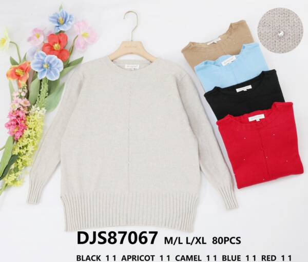 Swetry  damskie (Francja produkt) Roz M/L-L/XL, Mix kolor, Paszka 5 szt