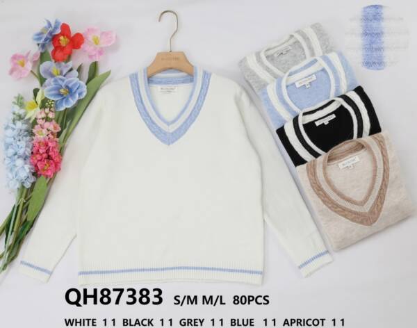 Swetry damskie (Francja produkt) Roz S/M-L/XL, Mix kolor, Paszka 5 szt