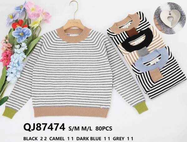 Swetry damskie (Francja produkt) Roz S/M-L/XL, Mix kolor, Paszka 5 szt