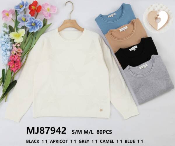 Swetry damskie (Francja produkt) Roz S/M-L/XL, Mix kolor, Paszka 5 szt