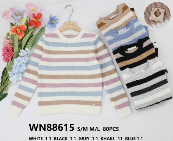 Swetry damskie (Francja produkt) Roz S/M-L/XL, Mix kolor, Paszka 5 szt