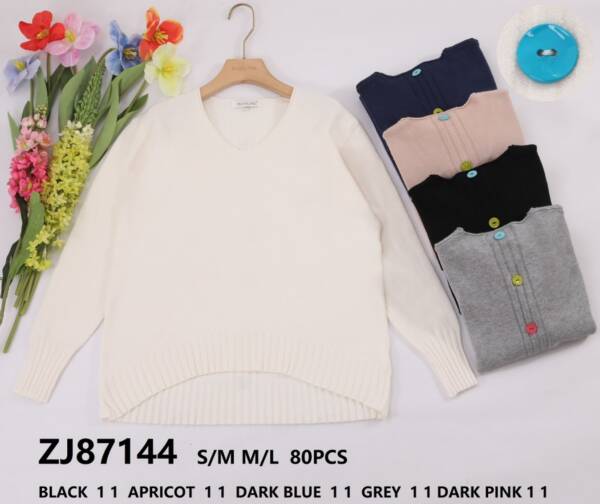 Swetry damskie (Francja produkt) Roz S/M-L/XL, Mix kolor, Paszka 5 szt