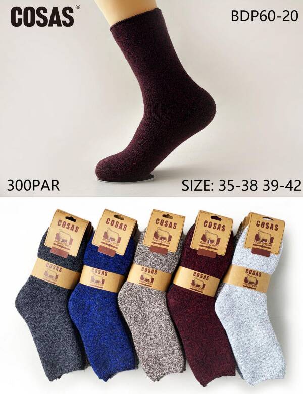 Skarpety damskie Roz 35-42, Mix kolor Paczka 40 szt