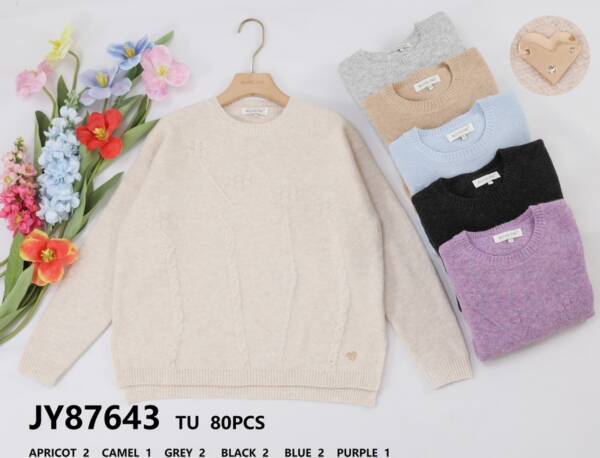Swetry  damskie (Francja produkt) Roz Standard, Mix kolor, Paszka 5 szt