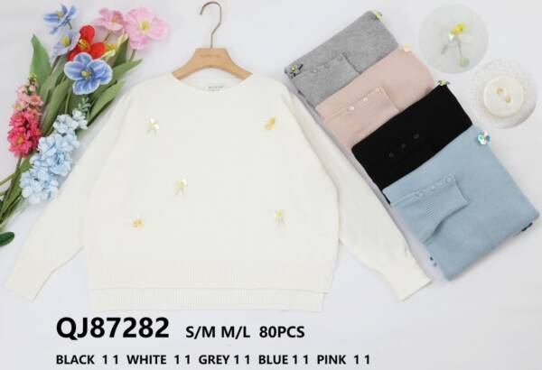 Swetry damskie (Francja produkt) Roz S/M-L/XL, Mix kolor, Paszka 5 szt