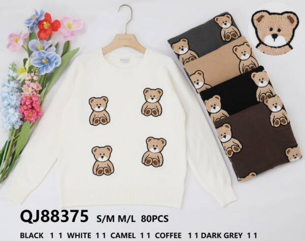 Swetry damskie (Francja produkt) Roz S/M-L/XL, Mix kolor, Paszka 5 szt