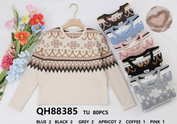 Swetry damskie (Francja produkt) Roz Standard, Mix kolor, Paszka 5 szt