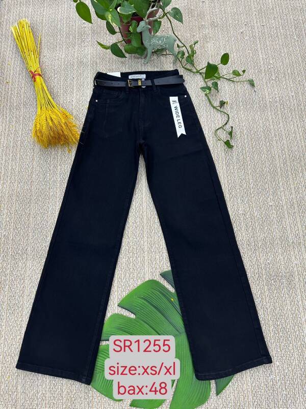 Spodnie damskie jeans Roz XS-XL, 1 Kolor Paczka 12 szt