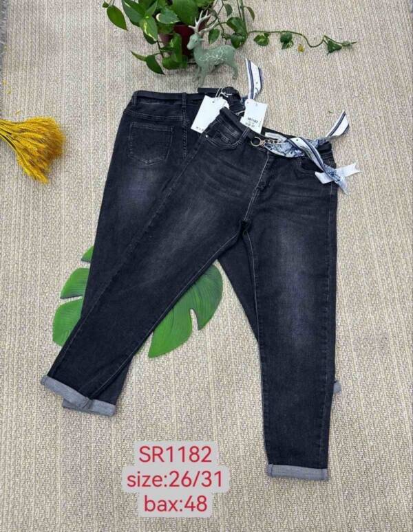 Spodnie damskie jeans Roz 26-31, 1 Kolor Paczka 12 szt