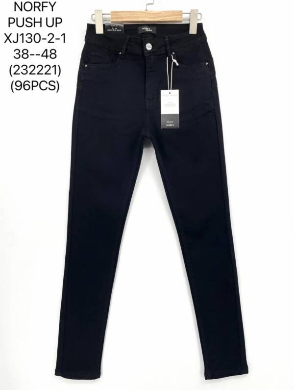 Spodnie damskie jeans Roz 38-48, 1 Kolor Paczka 12 szt