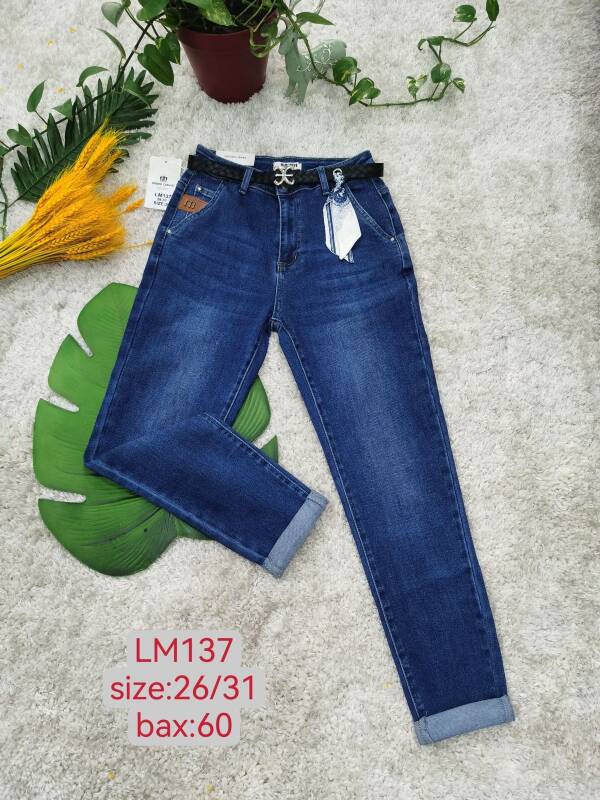 Spodnie damskie jeans Roz 26-31, 1 Kolor Paczka 12 szt