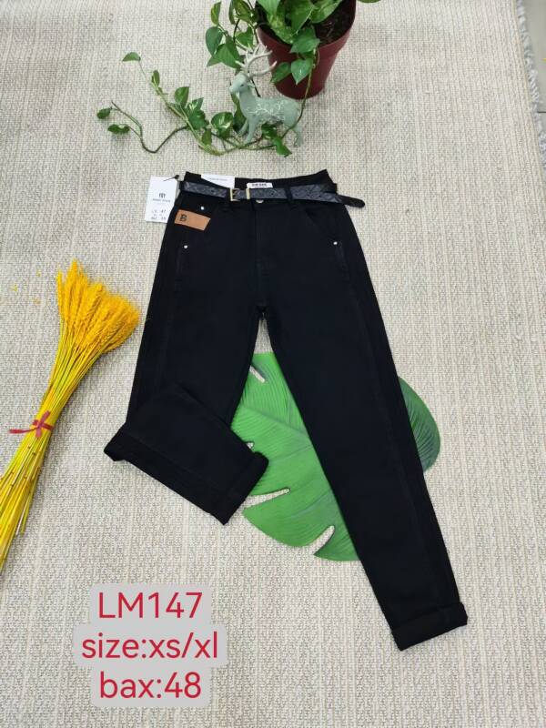 Spodnie damskie jeans Roz XS-XL, 1 Kolor Paczka 12 szt