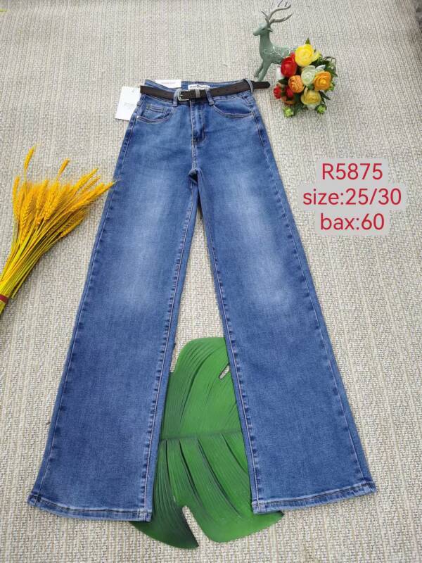 Spodnie damskie jeans Roz 25-30, 1 Kolor Paczka 12 szt