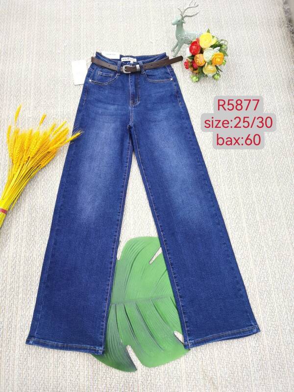 Spodnie damskie jeans Roz 25-30, 1 Kolor Paczka 12 szt