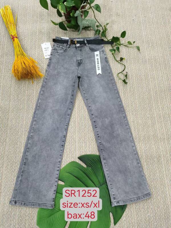 Spodnie damskie jeans Roz XS-XL, 1 Kolor Paczka 12 szt