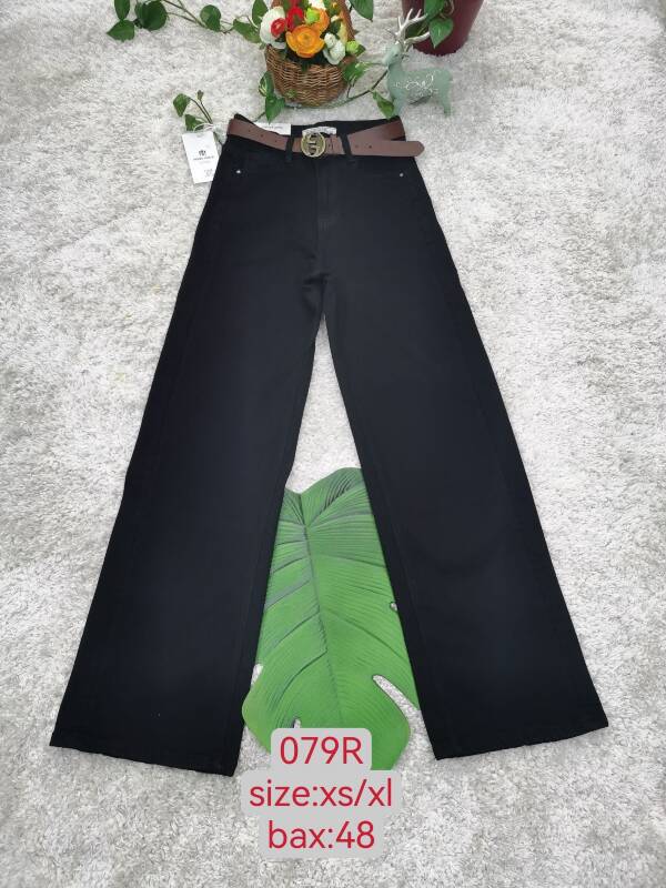 Spodnie damskie jeans Roz XS-XL, 1 Kolor Paczka 12 szt