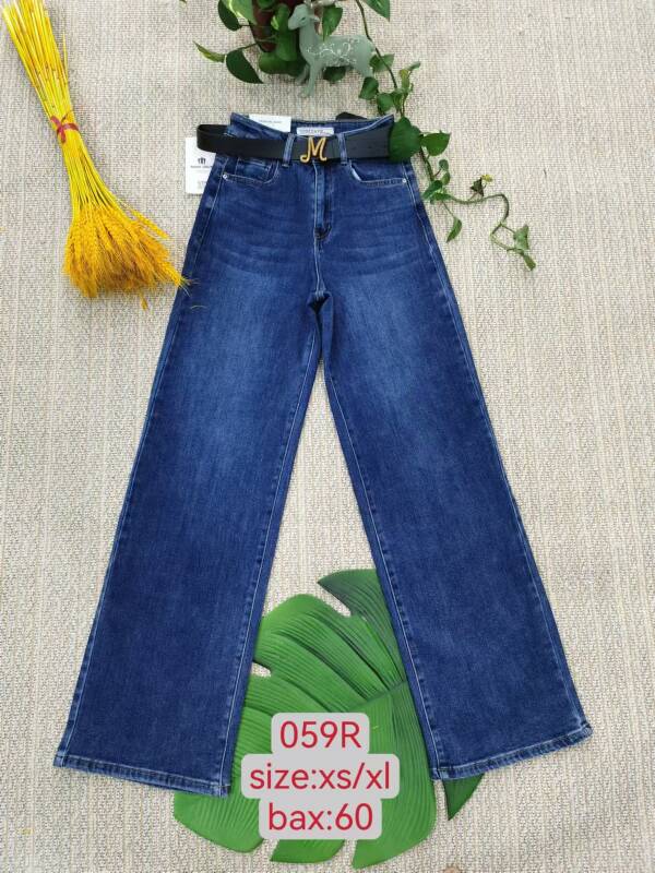 Spodnie damskie jeans Roz XS-XL, 1 Kolor Paczka 12 szt