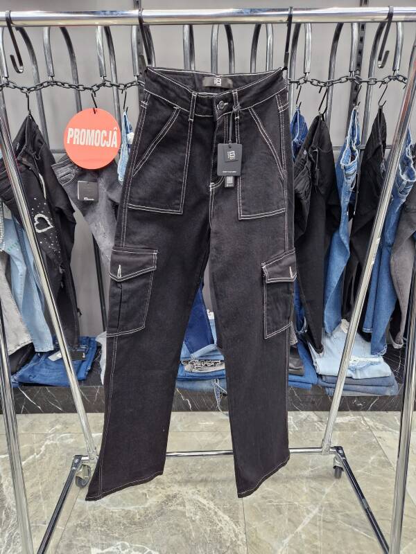 Spodnie damskie jeans Roz 25-30, 1 Kolor Paczka 10 szt