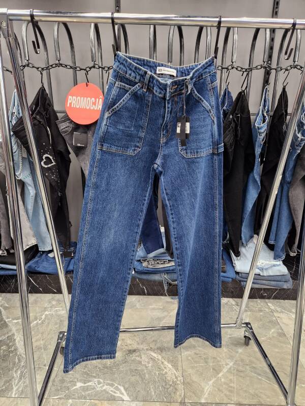 Spodnie damskie jeans Roz 25-30, 1 Kolor Paczka 10 szt