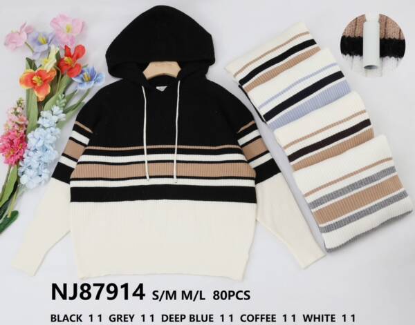 Swetry damskie (Francja produkt) Roz S/M-L/XL, Mix kolor, Paszka 5 szt