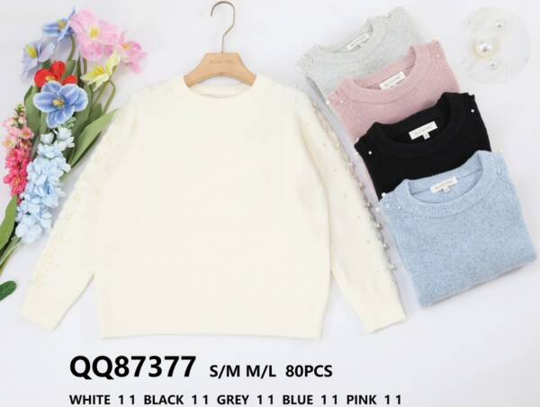 Swetry damskie (Francja produkt) Roz S/M-L/XL, Mix kolor, Paszka 5 szt