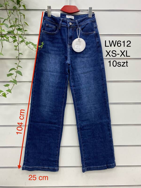 Spodnie damskie jeans Roz XS-XL, 1 Kolor Paczka 10 szt