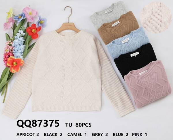 Swetry  damskie (Francja produkt) Roz Standard, Mix kolor, Paszka 5 szt