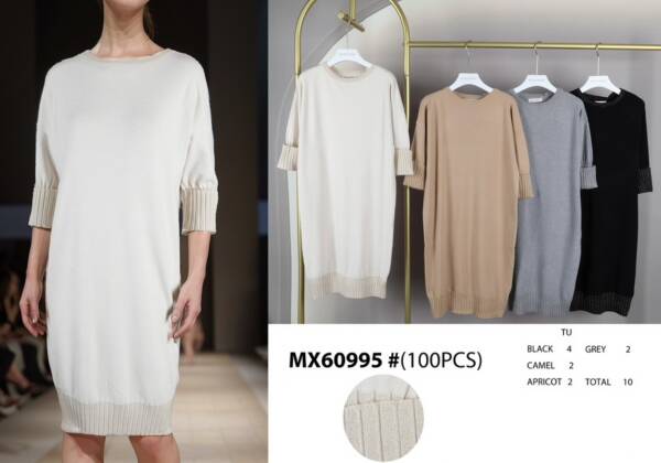 Sukienki damskie (Francja produkt) Roz S/M-L/XL, Mix kolor, Paszka 5 szt
