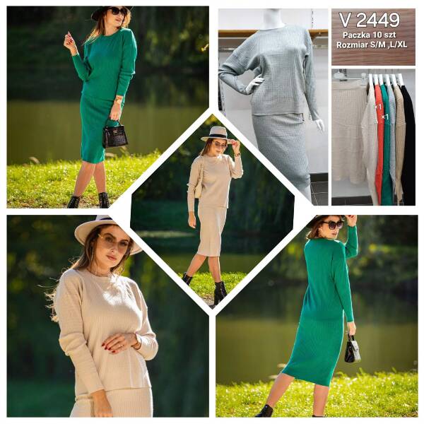 Komplet damska Roz S/M-L/XL Mix kolor Paczka 10 szt