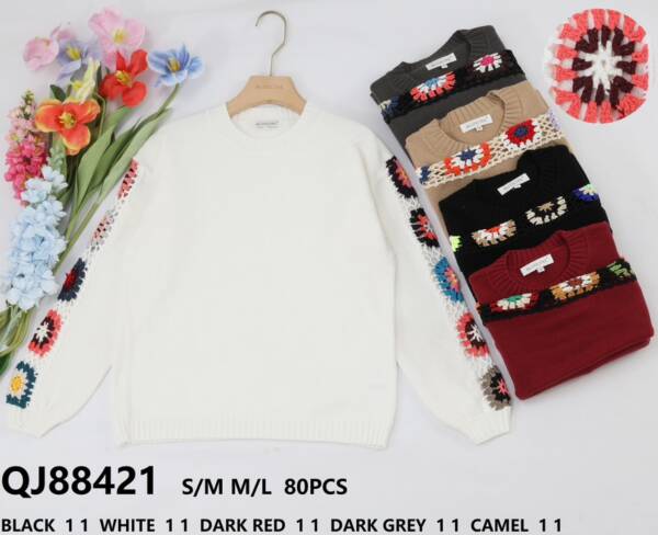 Swetry damskie (Francja produkt) Roz S/M-L/XL, Mix kolor, Paszka 5 szt