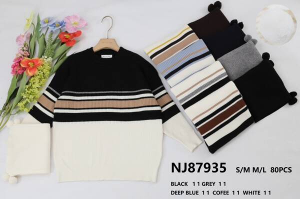 Swetry  damskie (Francja produkt) Roz S/M-L/XL, Mix kolor, Paszka 5 szt