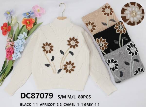 Swetry damskie (Francja produkt) Roz S/M-L/XL, Mix kolor, Paszka 5 szt
