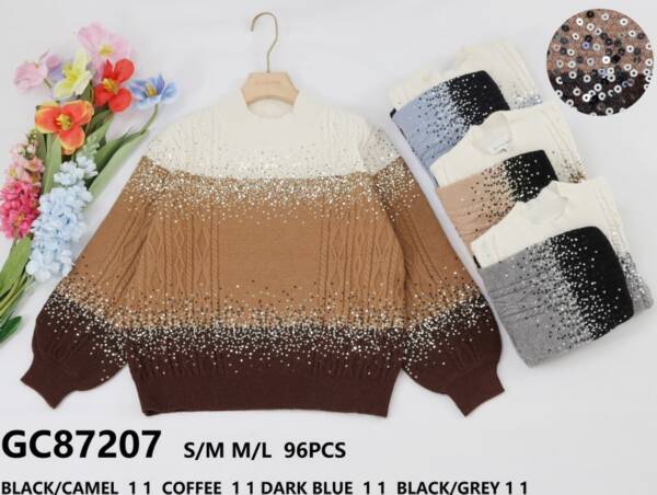Swetry damskie (Francja produkt) Roz S/M-L/XL, Mix kolor, Paszka 5 szt
