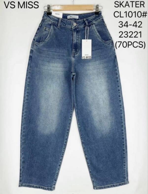 Spodnie damskie jeans Roz 34-42, 1 Kolor Paczka 10 szt