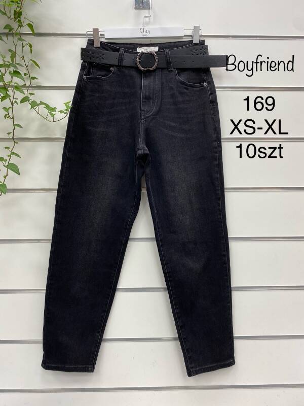 Spodnie damskie jeans Roz XS-XL, 1 Kolor Paczka 10 szt