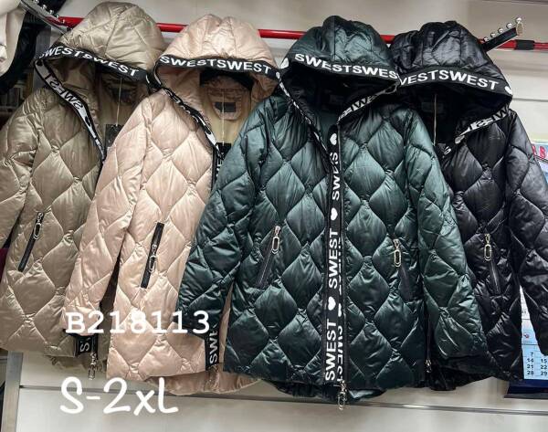 Kurtki damskie zimowe Roz S-2XL, 1 Kolor Paczka 5 szt