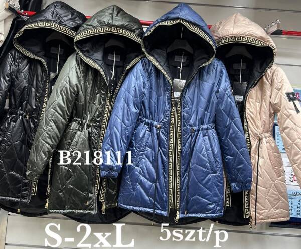 Kurtki damskie zimowe Roz S-2XL, 1 Kolor Paczka 5 szt
