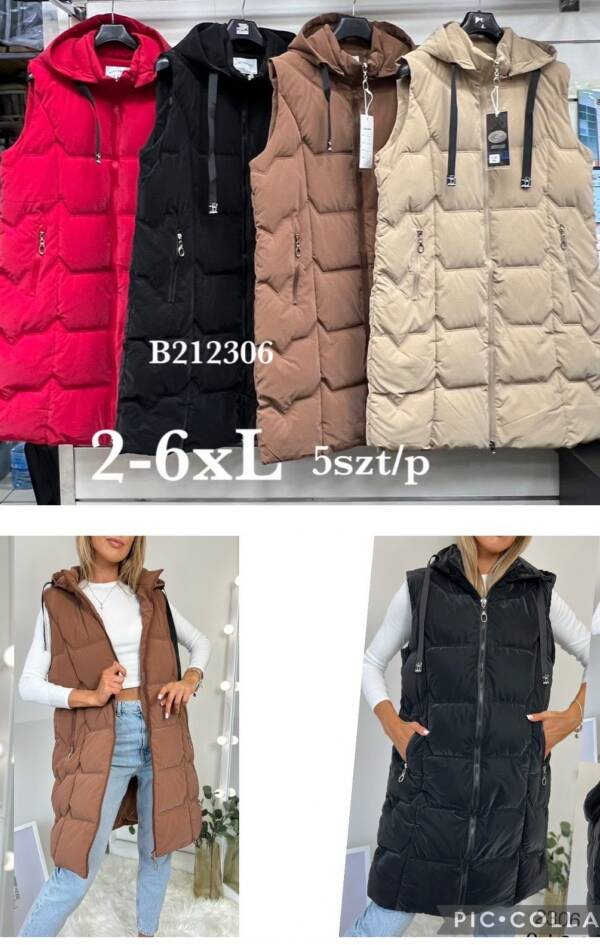Kamizelka damkie Roz 2XL-6XL, 1 Kolor Paczka 5 szt