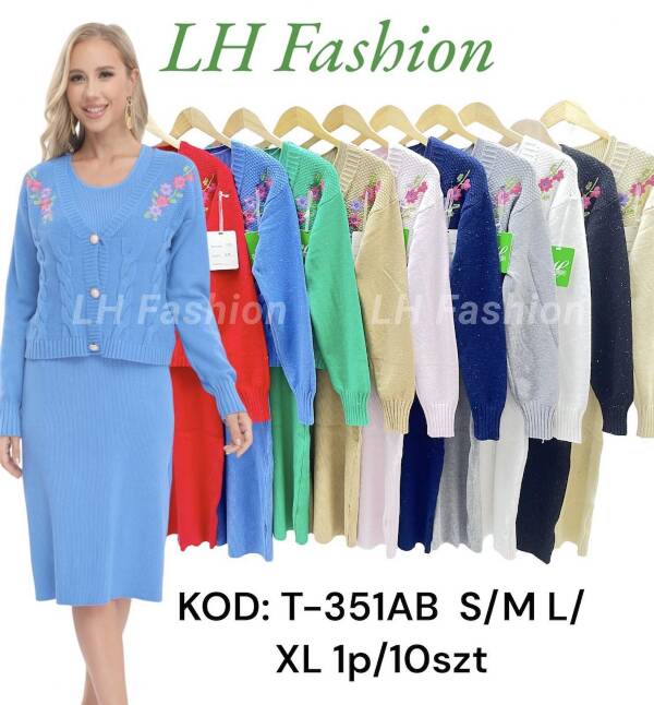 Komplet damska Roz S/M-L/XL Mix kolor Paczka 10 szt