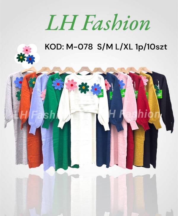 Komplet damska Roz S/M-L/XL Mix kolor Paczka 10 szt