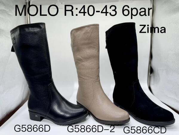 Kozaki damskie 40-43/6 par