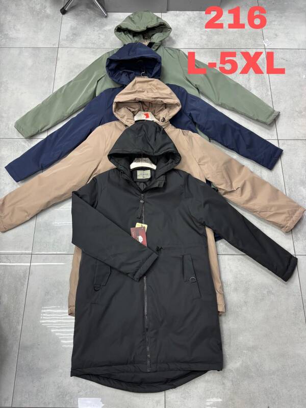 Kurtki damskie cienki duże Roz L-5XL, 1 Kolor Paczka 5 szt