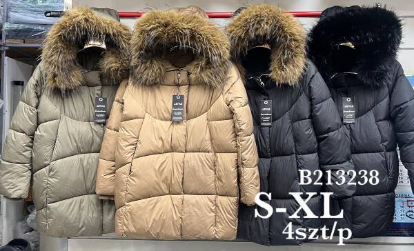 Kurtki damskie zimowe Roz S-2XL, 1 Kolor Paczka 5 szt