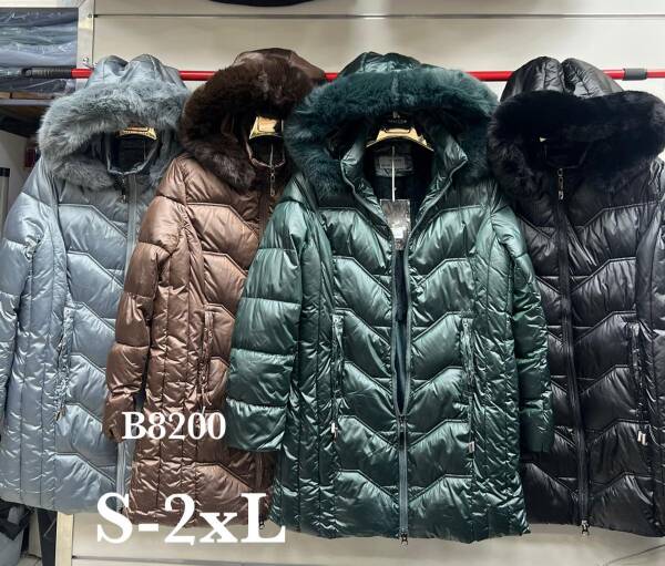 Kurtki damskie zimowe Roz S-2XL, 1 Kolor Paczka 5 szt