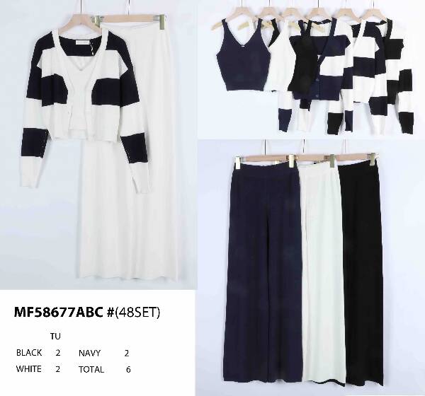 Komplet  damskie (Francja produkt) Roz Standard, Mix kolor, Paszka 5 szt