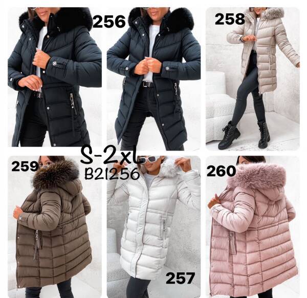 Zimowe Płaszcze Roz S-2XL, 1 Kolor Paczka 5 szt