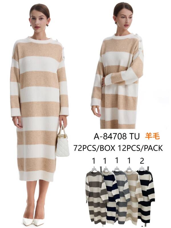 Sukienka damska Roz S/M-L/XL Mix kolor Paczka 12 szt