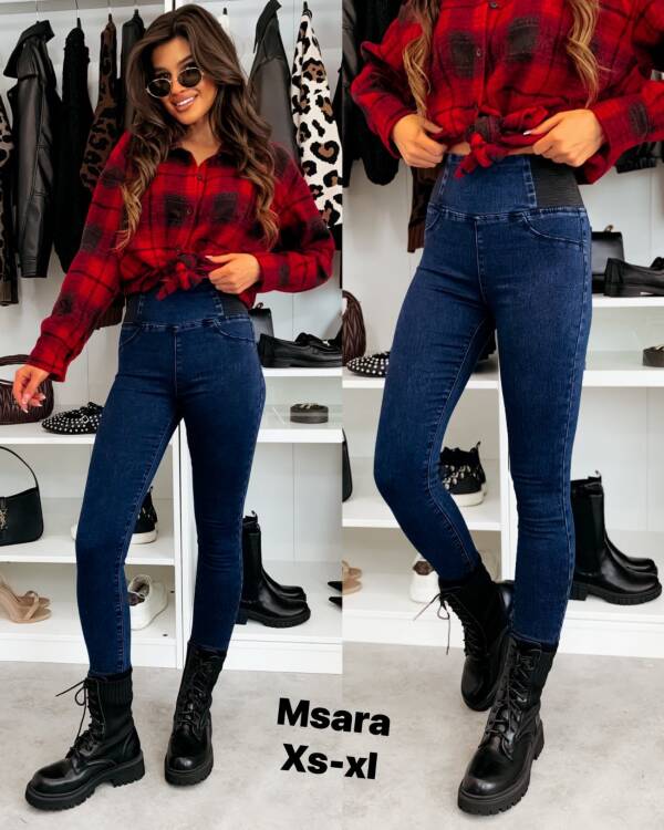 Spodnie damskie jeans Roz XS-XL, 1 Kolor Paczka 10 szt