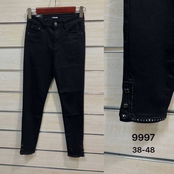 Spodnie damskie jeans Roz 38-48, 1 Kolor Paczka 12 szt