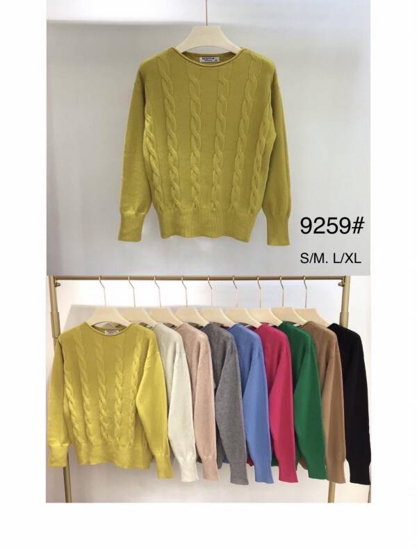 Swetry damskie Roz S/M-L/XL, Mix kolor, Paszka 12 szt